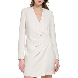 DKNY Long Sleeve Crepe Blazer Dress NWT